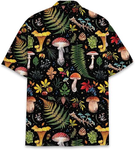 Mushroom Hawaiian Shirts For Men Women, Mushroom Shirt, Mushroom Button Down in Saudi Arabia