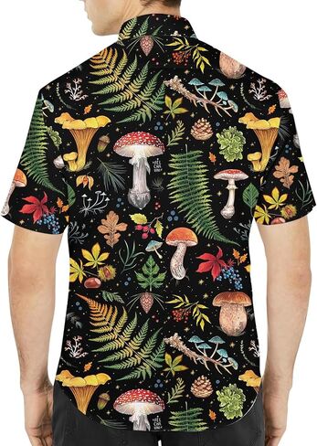 Mushroom Hawaiian Shirts For Men Women, Mushroom Shirt, Mushroom Button Down in Saudi Arabia