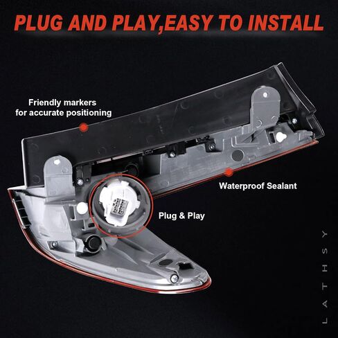 Tail Light Compatible With Honda CRV 2017 2018 2019 Right Passenger Side Replace: 33500TLAA01 in Saudi Arabia