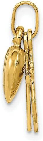 ليكس ولو 14k الذهب الأصفر القلب الصليب ومرساة سحر in Kuwait