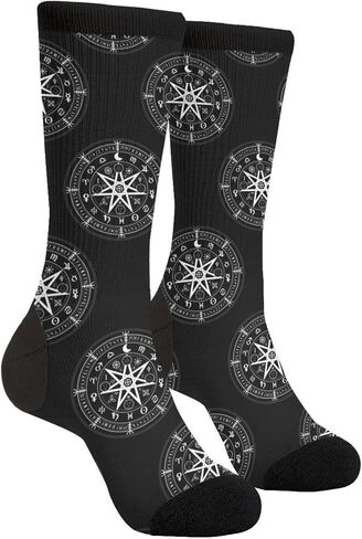 Yaateeh Skull Funny Unisex Dress Socks Fancy Novelty Casual Crazy Crew Socks For Men Women in Saudi Arabia