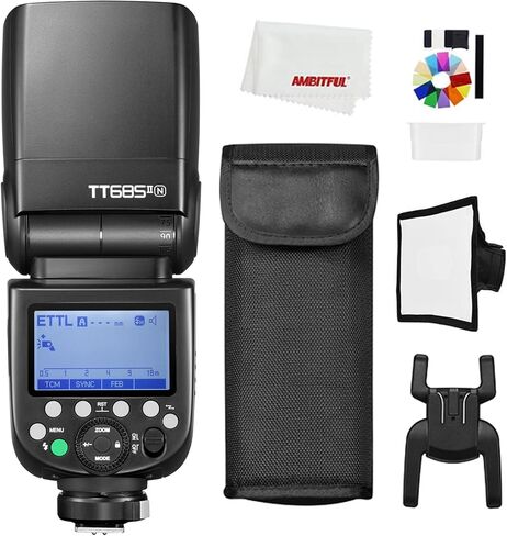 Godox TT685II-C E-TTL Speedlite High-Speed Sync,2.4G Wireless X System Compatible for Canon Flash 1100D 1000D 7D 6D 60D 50D 600D 500D in Kuwait
