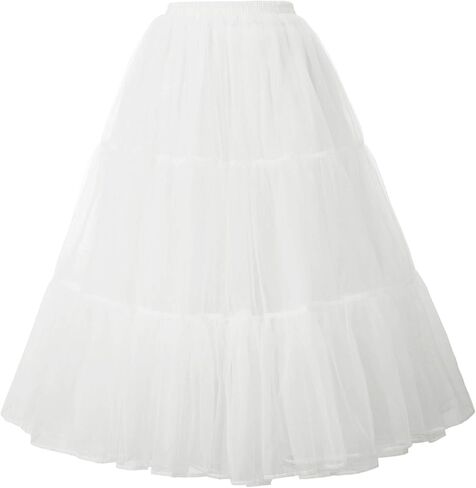 GRACE KARIN Women's Long Petticoat Crinoline Underskirt for Long Dress Mid Length Petticoats Long Wedding Petticoat in Kuwait