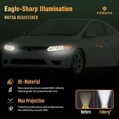 [OE Style Anti-Yellowing for 2012-2015 Honda Civic 4Dr Sedan Headlights for 12-13 Honda Civic 2Dr Coupe Pair Headlamp in Saudi Arabia