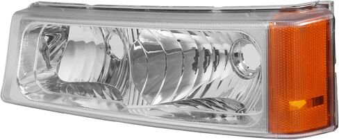 Compatible with 2003 2004 2005 2006 Chevy Silverado/Avalanche 2003-2006 Black Bumper Turn Signal Parking Lights Lamps Left + right Pair GM2520185 GM2521185 in Saudi Arabia