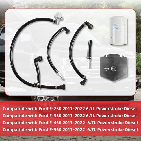 طقم تجاوز الوقاية من الكوارث من ديزل CP4 متوافق مع Ford F250 F350 F450 F550 Super Duty 2011-2022 - 6.7L Powerstroke Diesel - استبدال # CP4-6.7F-BP-G2.1, 7031190 in Kuwait