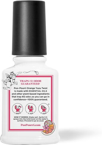 Poo-Pourri Before-You-Go Toilet Spray, Orange Yuzu Twist, 2 Fl Oz – Mandarin, Yuzu and Neroli in Kuwait