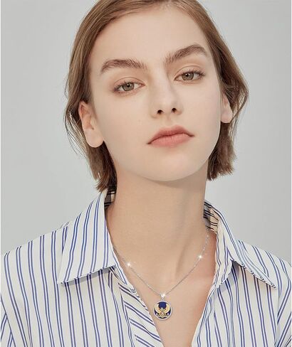 Alphm Egyptian Jewelry for Women 925 Sterling Silver Bastet Goddess/Eye of Horus Pendant Necklace Ancient Egyptian Jewelry Present in Kuwait