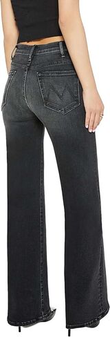 بنطلون جينز Lil Hustler Roller Sneak للسيدات من MOTHER in Kuwait