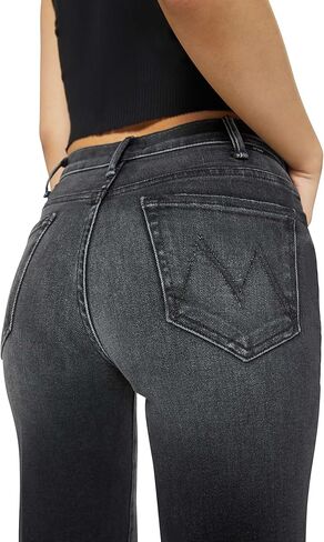 بنطلون جينز Lil Hustler Roller Sneak للسيدات من MOTHER in Kuwait