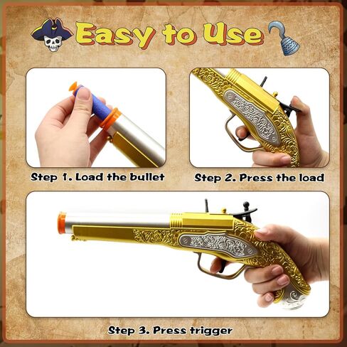 Toy Gun Revolver with 50 Soft Bullets, 14 Shells and 1 Sight, Toy Guns for Boys Kids Adults Toy Foam Blasters & Guns, Educational Shooting Model, Gifts for Christmas Halloween Birthday 8+ in Kuwait