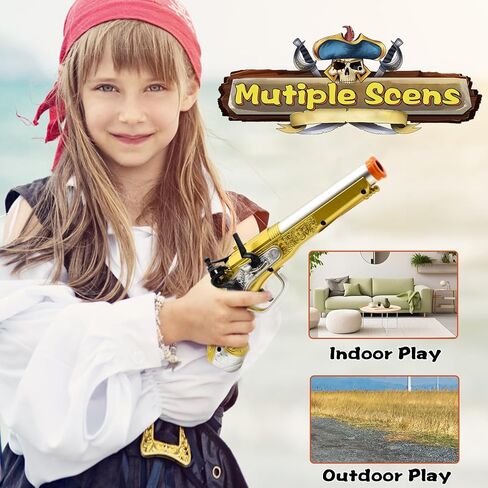 Toy Gun Revolver with 50 Soft Bullets, 14 Shells and 1 Sight, Toy Guns for Boys Kids Adults Toy Foam Blasters & Guns, Educational Shooting Model, Gifts for Christmas Halloween Birthday 8+ in Kuwait