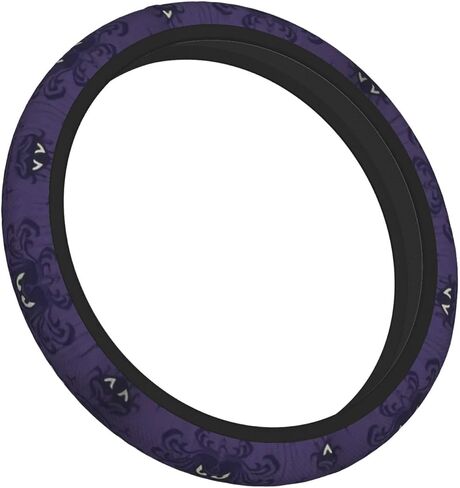 Haunted Mansion Car Steering Wheel Cover - Universal 15 inch Car Accessory for Diverse Car, Durable Protector Cover with Anti-Slip Lining, for Women Man Fit SUV,Van,Truck Interior Accessories in Saudi Arabia