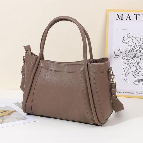 Large Tote Bag for Women, Shoulder Handbag Purse Crossbody Bag Soft Work Travel Bag in Saudi Arabia