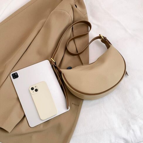 Crossbody Bag for Women, Cute Hobo Crescent Bag Casual Tote Handbag Shoulder Bags Purse with Adjustble Strap in Saudi Arabia
