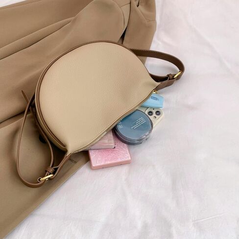 Crossbody Bag for Women, Cute Hobo Crescent Bag Casual Tote Handbag Shoulder Bags Purse with Adjustble Strap in Saudi Arabia