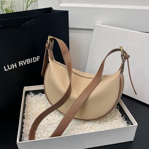 Crossbody Bag for Women, Cute Hobo Crescent Bag Casual Tote Handbag Shoulder Bags Purse with Adjustble Strap in Saudi Arabia