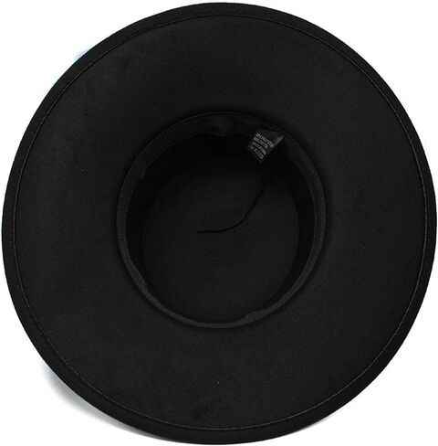 Black Fedora Hat for Women Men Short-Flat-Brim Bowler Hat Pork Pie Jazz Hat 1920s Party Felt Hat Medium in Saudi Arabia