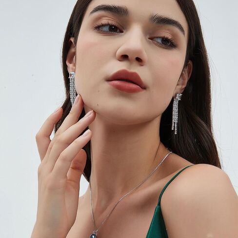 Dangle Earrings for Women, Drop Earrings with 925 Sterling Silver Posts and Back in Saudi Arabia
