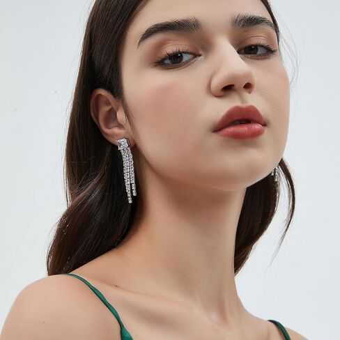 Dangle Earrings for Women, Drop Earrings with 925 Sterling Silver Posts and Back in Saudi Arabia
