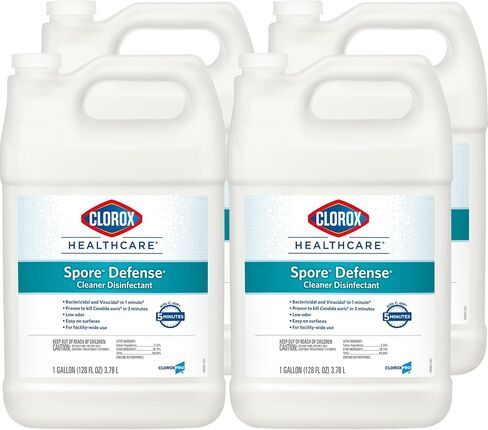 Clorox Healthcare Spore Defense Cleaner Disinfectant, Closed System Refill Bottle, 128 Fl Oz (Package May Vary) (32122) in Saudi Arabia