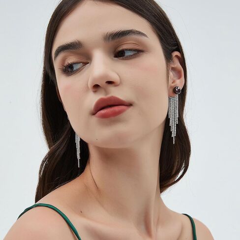 Dangle Earrings for Women, Drop Earrings with 925 Sterling Silver Posts and Back in Saudi Arabia