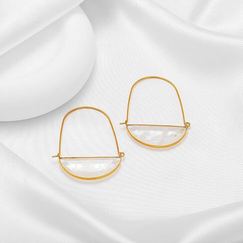 Natural Semi Precious Gemstones Dangle Earrings Rose Quartz Earrings Amazonite Earrings Amethyst Earrings Clear Quartz Earrings Geometric Earrings Bohemian Earrings in Saudi Arabia