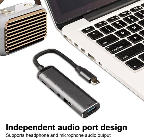 محول USB C إلى VGA، محول Thunderbolt 3 VGA مع منفذ 4K/ 100W PD/لهاتف iPhone 15 Plus/15 Pro Max وGalaxy S22 Ultra وMacBook Pro 2020 وiPad Pro 2020/21/22/23 in Kuwait