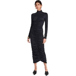 Susana Monaco Women's Gathered Long Sleeve Dress