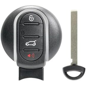 4 Button Smart Car Key Fob Replacement for Mini Cooper 2015/2016/2017/2018/2019 with FCC ID:NBGIDGNG1 434MHZ Hitag3 Chip (2)