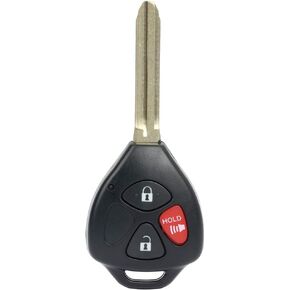 cciyu X 1 Flip Key Fob with Key Blade 3 buttons Replacement for 05 06 07 08 09 10 11 12 13 Scion for T oyota tC Yaris 1.5L 2.4L Series with FCC MOZB41TG 4D-67