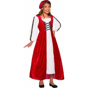 Rubies Child's Forum Renaissance Faire Girl Costume, Red, Small