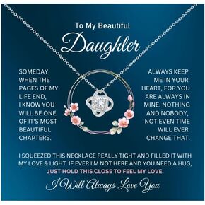 To My Daughter Necklace From Dad With Heartfelt Message, Father Daughter Gifts From Dad, Birthday Gift For Daughter Adult, Father Daughter Necklace, Daddy Daughter Gifts For My Daughter, Necklace For Daughter From Mom, Gifts For Grown Daughter