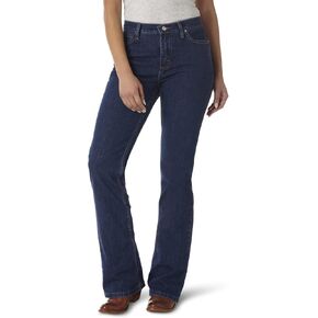 Wrangler Womens As Real As Wrangler Classic Fit Mid Rise Boot Cut Jean
