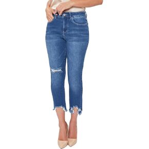 Royalty For Me Womens Women's Petite Vintage Fray Hem Jean