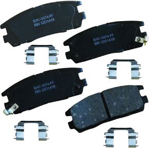 Bendix Premium SBC580 Ceramic Rear Brake Pads for Select Models Acura SLX, Honda Passport, Isuzu Amigo, Axiom, Rodeo, Rodeo Sport, Trooper, VehiCROSS