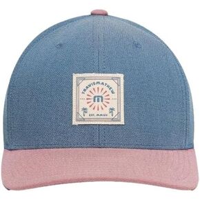 TravisMathew Desert Days Snapback Hat, Heather Mid Blue, OS
