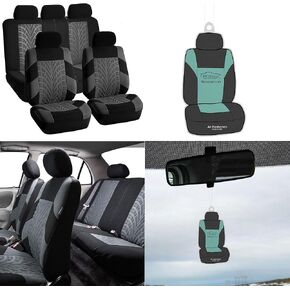 FH Group Car Seat Covers Front Seats Only Blue Travel Master Seat Covers Automotive Seat Covers, Airbag Compatible Universal Fit Interior Accessories Cars Trucks SUV Car Accessories Protector