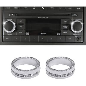 LECART Bling for Jeep Accessories Wrangler JK JKU 2018 2017 2016 2015 2014 2013 2012 2011 أغطية مقبض ضبط حجم الكريستال غطاء معدني 2 حزمة in Kuwait