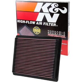 K&N High-Flow Original Lifetime Engine Air Filter: Increase Power & Towing, Washable, Premium: Compatible with 1997-2011 Ford/Mercury/Mazda (Ranger, Explorer, Mountaineer, B2300, B3000,B4000)33-2106-1