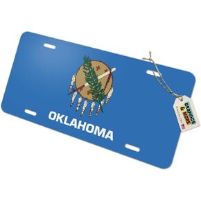 GRAPHICS & MORE Oklahoma State Flag Novelty Metal Vanity License Tag Plate