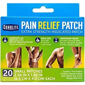 60 Pc Medicated Coralite Pain Relief Patch Extra Strength Menthol Heat Therapy