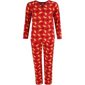 Grumpy & Gorgeous Women's Taco Print Pajama Set