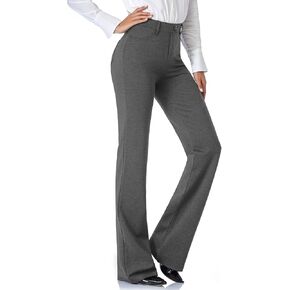 Tapata Women's 28''/30''/32''/34'' Stretchy Bootcut Dress Pants with Pockets Tall, Petite, Regular for Office Work Business