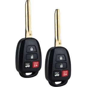 4 Button Replacement for 2014 - 2017 Toyota Corolla Keyless Remote Car Key Fob ONLY H Chip HYQ12BEL (1)