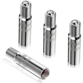4PCS Valve Stem Extension,39mm Double Seal Tire Stem Valve Caps Universal Metal Tire Valve Extenders for Car Inflate Tire Valve Extenders Adapter for Motorcycle Bike Truck Van Caravan