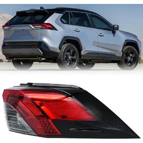 Tail Light Assembly Compatible with Toyota RAV4 2019 2020 2021 Outer Rear Brake Lamp Right Passenger Side, Replaces# 81550-0R090, TO2805148 in Saudi Arabia