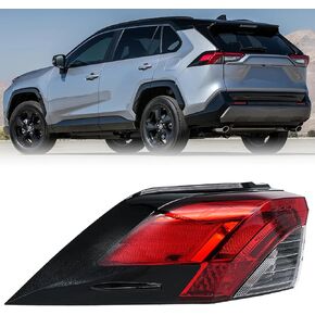 Tail Light Assembly Compatible with Toyota RAV4 2019 2020 2021 Outer Rear Brake Lamp Right Passenger Side, Replaces# 81550-0R090, TO2805148