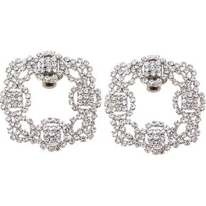 2016 New Removal Square Rhinestone Shoe Clips for Fashion Metal Decorative Clip Accessories-1 Pair