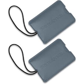 Samsonite Vinyl ID Tags, Slate Blue